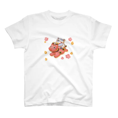 赤べこ＆ペンギン Regular Fit T-Shirt