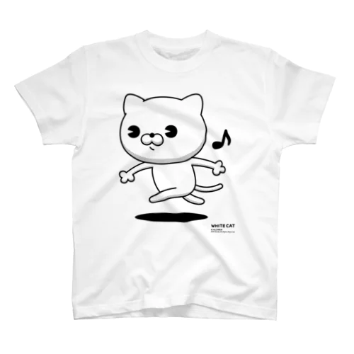 にゃんこMAX（白猫） スタンダードTシャツ