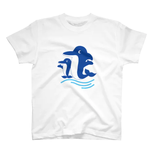 イルカの親子 Regular Fit T-Shirt
