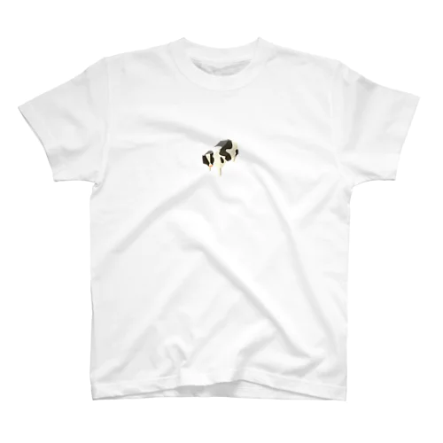 ポリゴン ウシ柄 Regular Fit T-Shirt