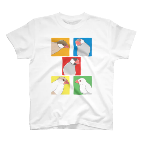 カラフル文鳥 スタンダードTシャツ