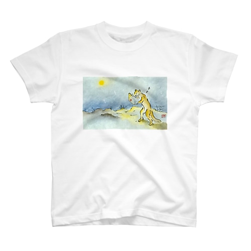 月夜の狐 Regular Fit T-Shirt