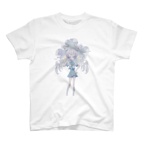 病ミ少女4_白髪ショート スタンダードTシャツ