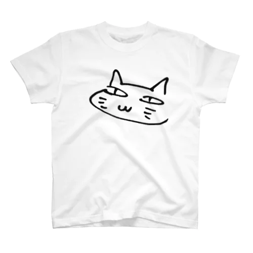 欲深きねこ（黒） スタンダードTシャツ