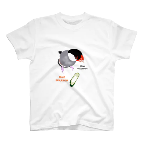 キュウリ大好き文鳥 Regular Fit T-Shirt