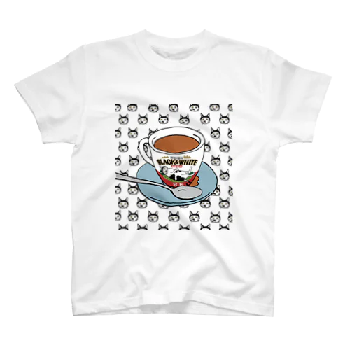 香港「黑白貓杯」シリーズ 티셔츠
