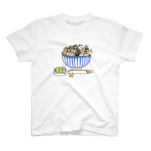 猫丼 Regular Fit T-Shirt