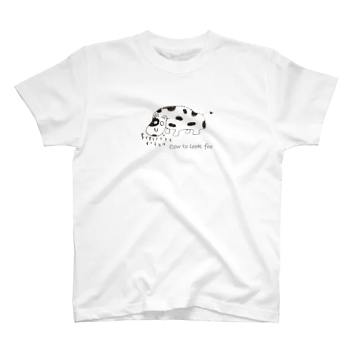 Cow to look for【探す牛】 スタンダードTシャツ