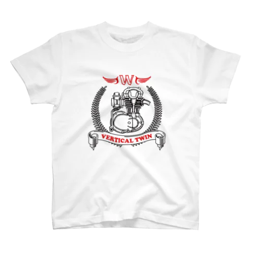 W Vertical Twin Engine スタンダードTシャツ