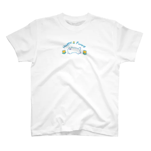 HappyFunnyねこちゃん Regular Fit T-Shirt