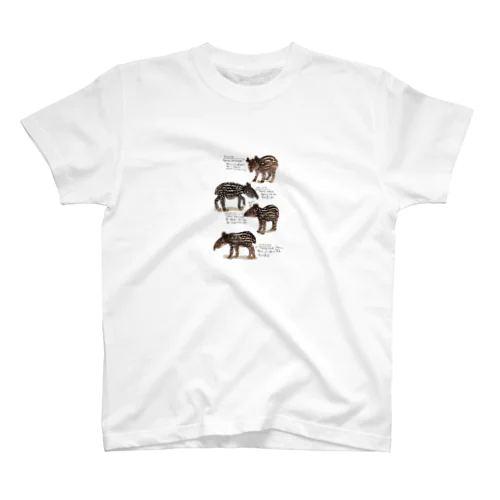Animals シリーズ 〜世界のバクの赤ちゃん〜 スタンダードTシャツ