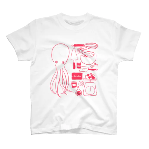 たこのお菓子屋さん(こいぴんく) スタンダードTシャツ