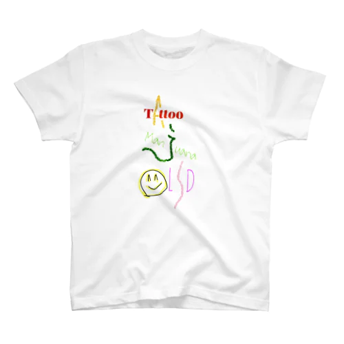 TATTOO, MARIJUANA, LSD Regular Fit T-Shirt