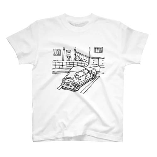 車のある風景 Regular Fit T-Shirt