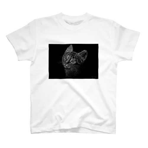 猫点描 티셔츠