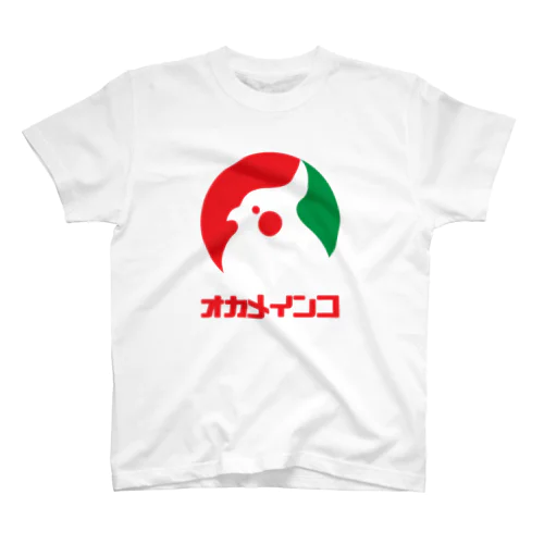 ロゴ風オカメインコ（文字付） スタンダードTシャツ