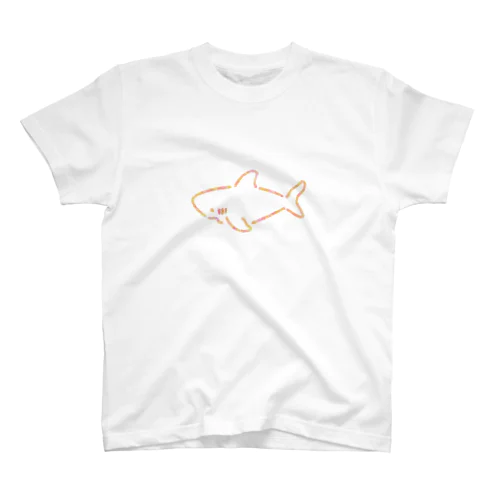 わりとシンプルなサメ2021ピンク系Ver. スタンダードTシャツ