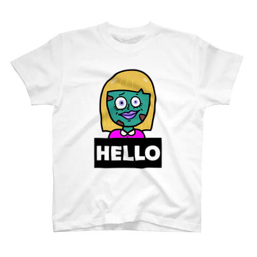 ゾンビちゃん　hello bye Regular Fit T-Shirt