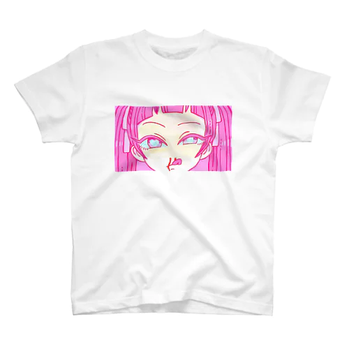 鼻血女子(ピンク) Regular Fit T-Shirt