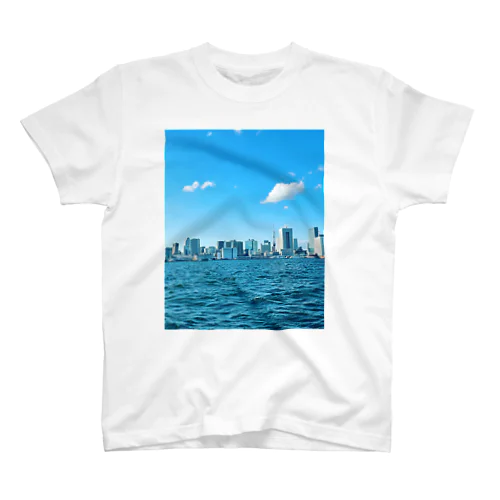 お台場Sea Bus Ocean views Regular Fit T-Shirt