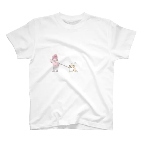 犬と赤ちゃんの散歩 Regular Fit T-Shirt