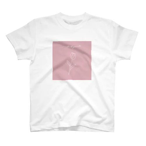 thank you(pink×white) スタンダードTシャツ