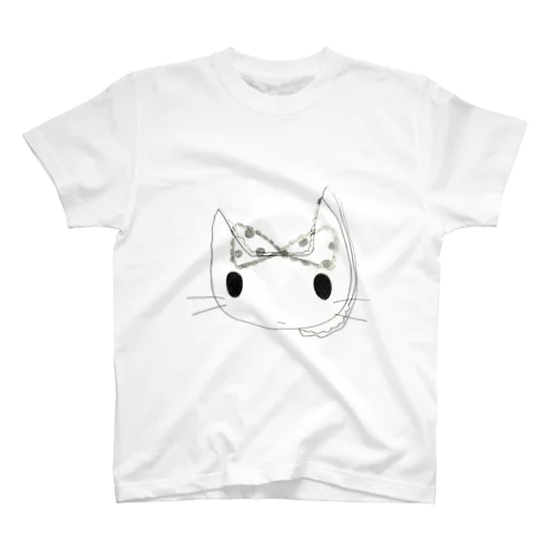 ねこ りぼん Regular Fit T-Shirt