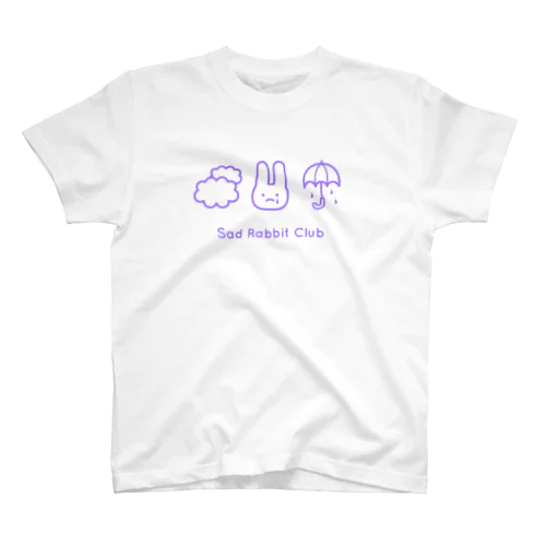 【IENITY】Sad Rabbit Club #Purple スタンダードTシャツ