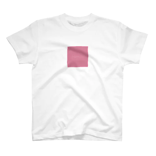 happy ピンク Regular Fit T-Shirt