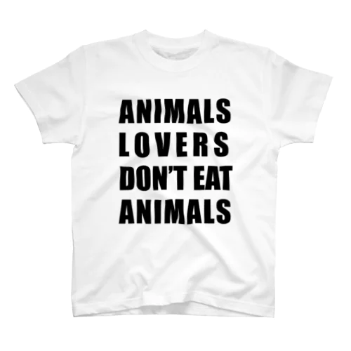 Animals lovers (black/clear) スタンダードTシャツ