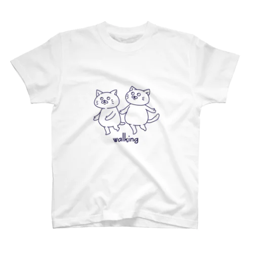 散歩するねこ スタンダードTシャツ