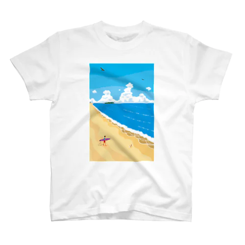 湘南ランドスケープ05:波に向かって Regular Fit T-Shirt