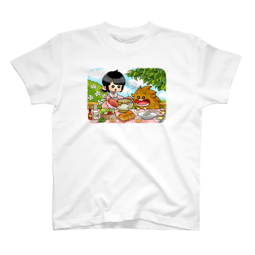 ふゆゆんとぼさいのの食卓 Regular Fit T-Shirt