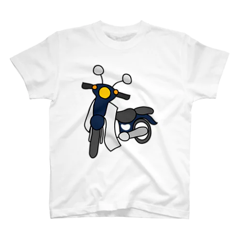 紺色の小型バイクでツーリング01 Regular Fit T-Shirt