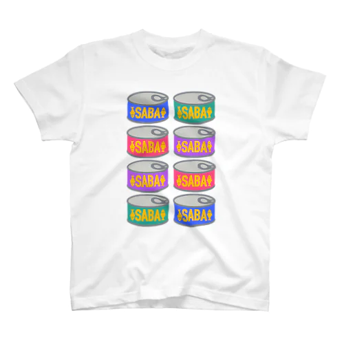 I LOVE 鯖缶💙カラフル Regular Fit T-Shirt
