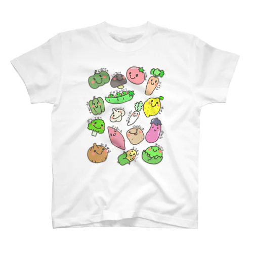 野菜の名前Tシャツ スタンダードTシャツ