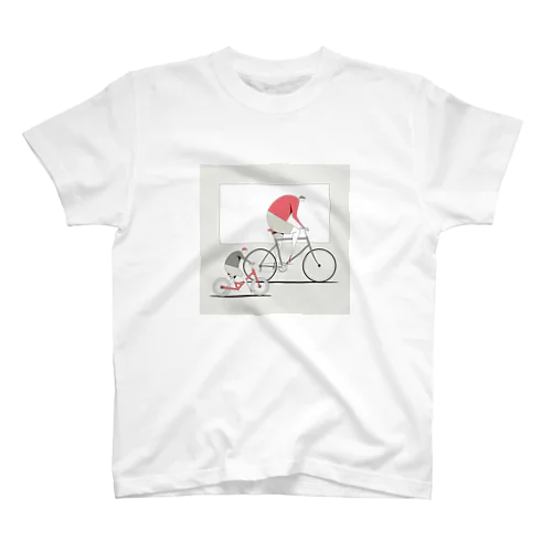 親子で自転車に乗るTシャツ Regular Fit T-Shirt