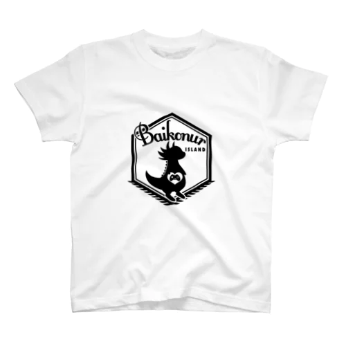 バイコヌール島ロゴ ブラック スタンダードTシャツ