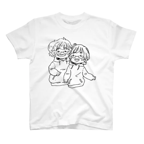 ぼよぽよ(白黒) スタンダードTシャツ