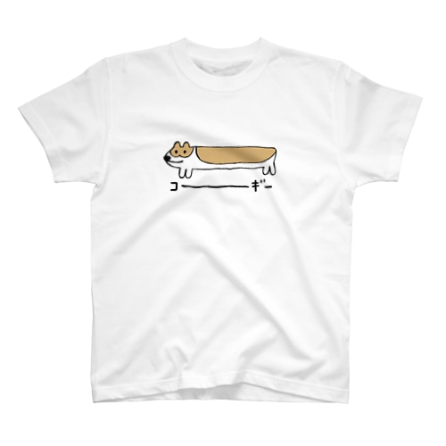 長いなコーギー（改） Regular Fit T-Shirt