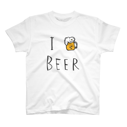 I LOVE BEER by リズムバー Regular Fit T-Shirt