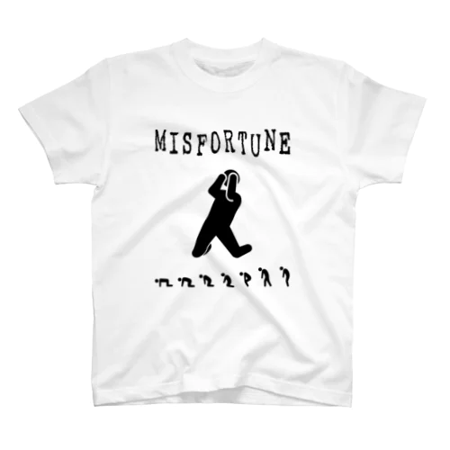 MISFORTUNE-BK Regular Fit T-Shirt