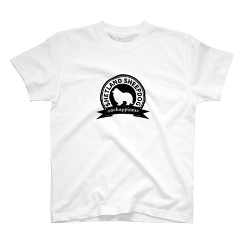 シェルティ シルエット　エンブレム2 Regular Fit T-Shirt