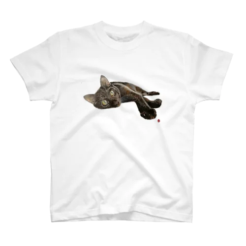 黒猫 Regular Fit T-Shirt