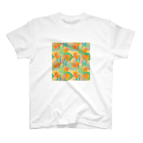 Tropical garden yellow スタンダードTシャツ