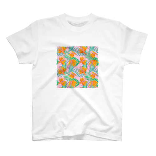 Tropical garden pink スタンダードTシャツ