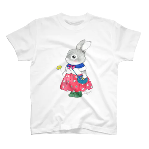 Tシャツ　うさぎ　赤いスカート Regular Fit T-Shirt