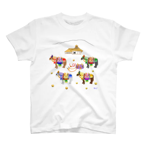 チャグチャグ馬コ 集合 スタンダードTシャツ