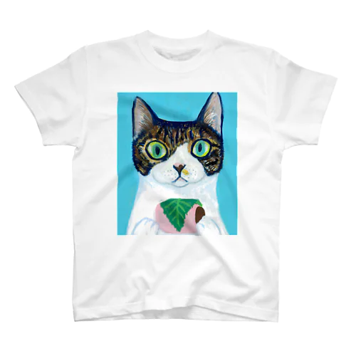 のっぴきならない/保護猫モッチー スタンダードTシャツ