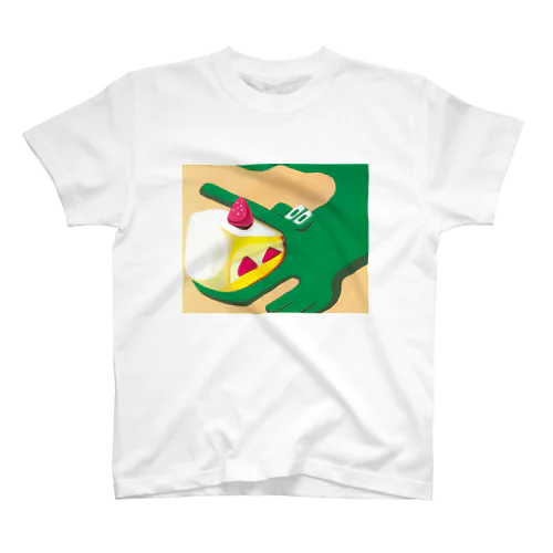 ケーキを食らうワニ スタンダードTシャツ